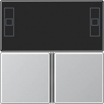 Крышка с клавишами JUNG для Room controller, алюминий AL4093TSA