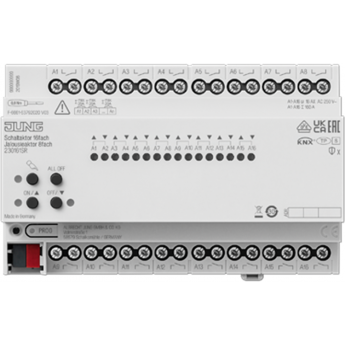 Актуатор коммутирующий JUNG KNX 16 каналов света 8 каналов жалюзи