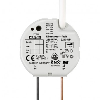 Диммер JUNG KNX универсальный 1 канал 50-210 W/VA