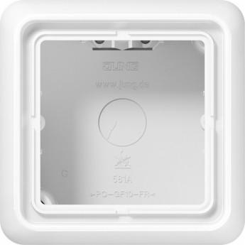 Коробка JUNG CD500 1-ная для накладного монтажа (белая)
