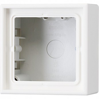 Коробка JUNG LS990 1-ная для накладного монтажа (белая)