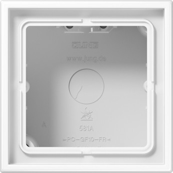 Коробка JUNG LS990 1-ная для накладного монтажа из дюропласта (белая)