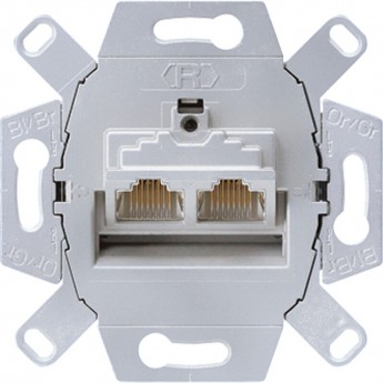 Механизм двойной розетки компьютерной RJ45 JUNG A 500 категория 5