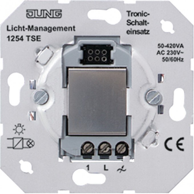 Механизм электронного выключателя JUNG 230В 50-420 Вт/ВА 1254TSE