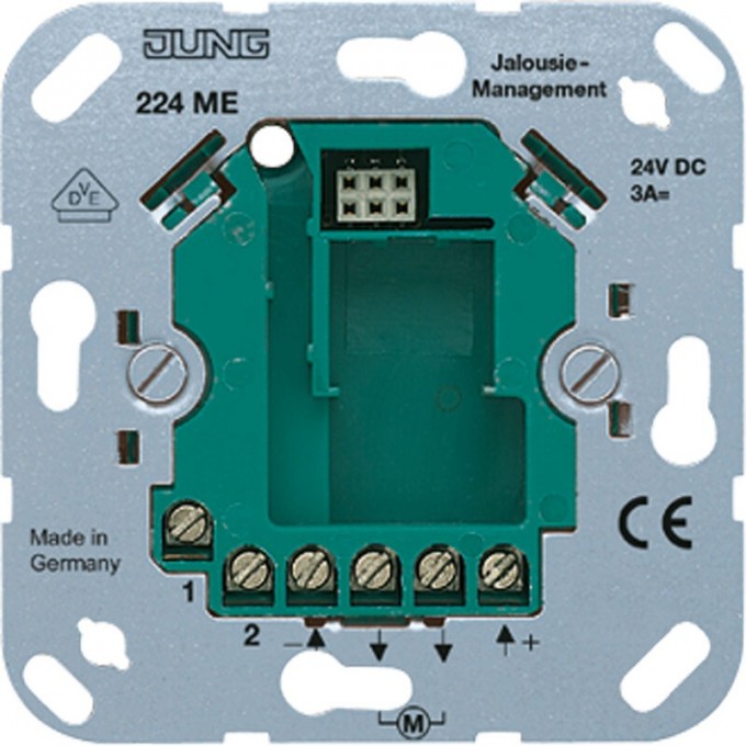 Механизм кнопочного выключателя для жалюзи JUNG 24В 3А 224ME