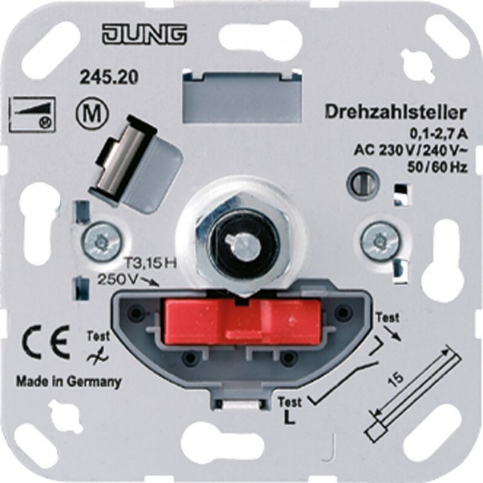 Механизм регулятора частоты вращения JUNG 0,1-2,7 А 245.20