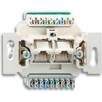 Механизм розетки 2xRJ45 JUNG ECO PROFI категория 5