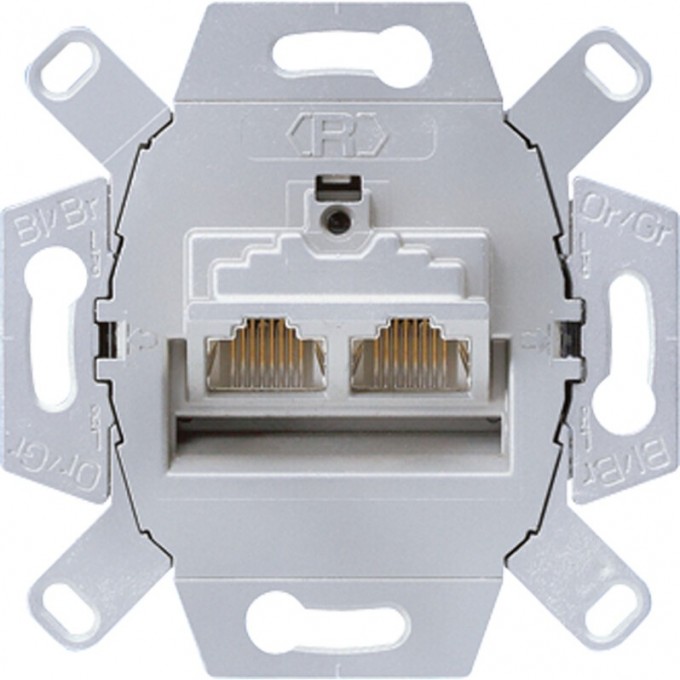 Механизм розетки 2xRJ45 JUNG класс Е скрытый монтаж UAE8-8UPOK6