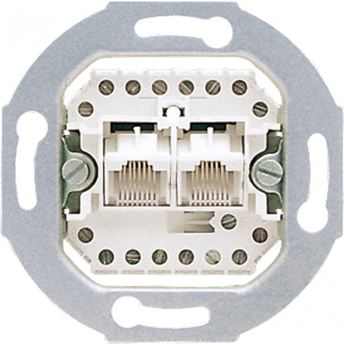 Механизм розетки JUNG телефонная/компьютерная 2xRJ45 UAE8-8UPO