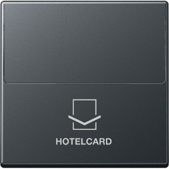 Накладка JUNG А500 на карточный выключатель Hotelcard (матовый антрацит)