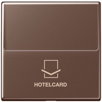 Накладка JUNG А500 на карточный выключатель Hotelcard (мокко)