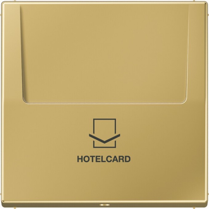 Накладка JUNG LS METAL на карточный выключатель Hotelcard (латунь) ME2990CARDC