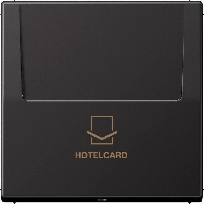 Накладка JUNG LS METAL на карточный выключатель Hotelcard (темный алюминий) AL2990CARDD