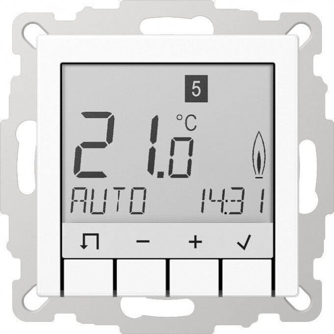 Программируемый термостат JUNG A500 белый TRA231WW