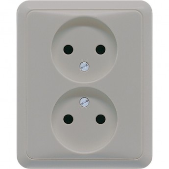 Розетка двухместная JUNG CD 500 серая