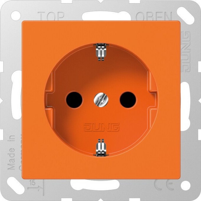 Розетка JUNG AS 500 с заземлением (оранжевый) ABA520O