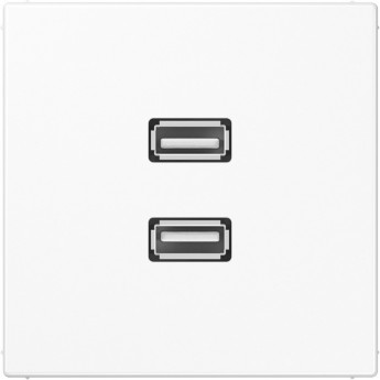 Розетка JUNG LS 990 2xUSB белый