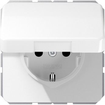 Розетка с крышкой JUNG CD 500 белый
