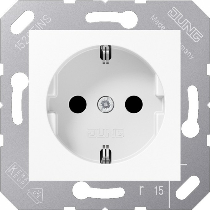 Штепсельная розетка JUNG SCHUKO CD5120BFWW